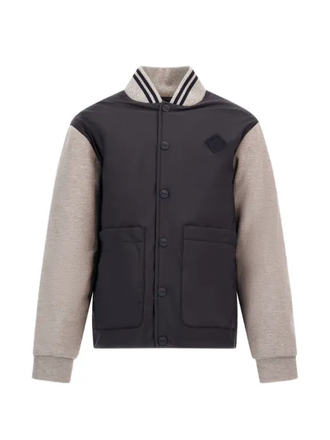 Herno Kids logo-patch bomber jacket