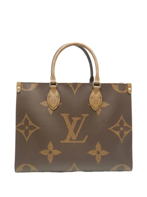 Louis Vuitton Pre-Owned 2021-2026 Monogram Reverse Giant OnTheGo MM satchel