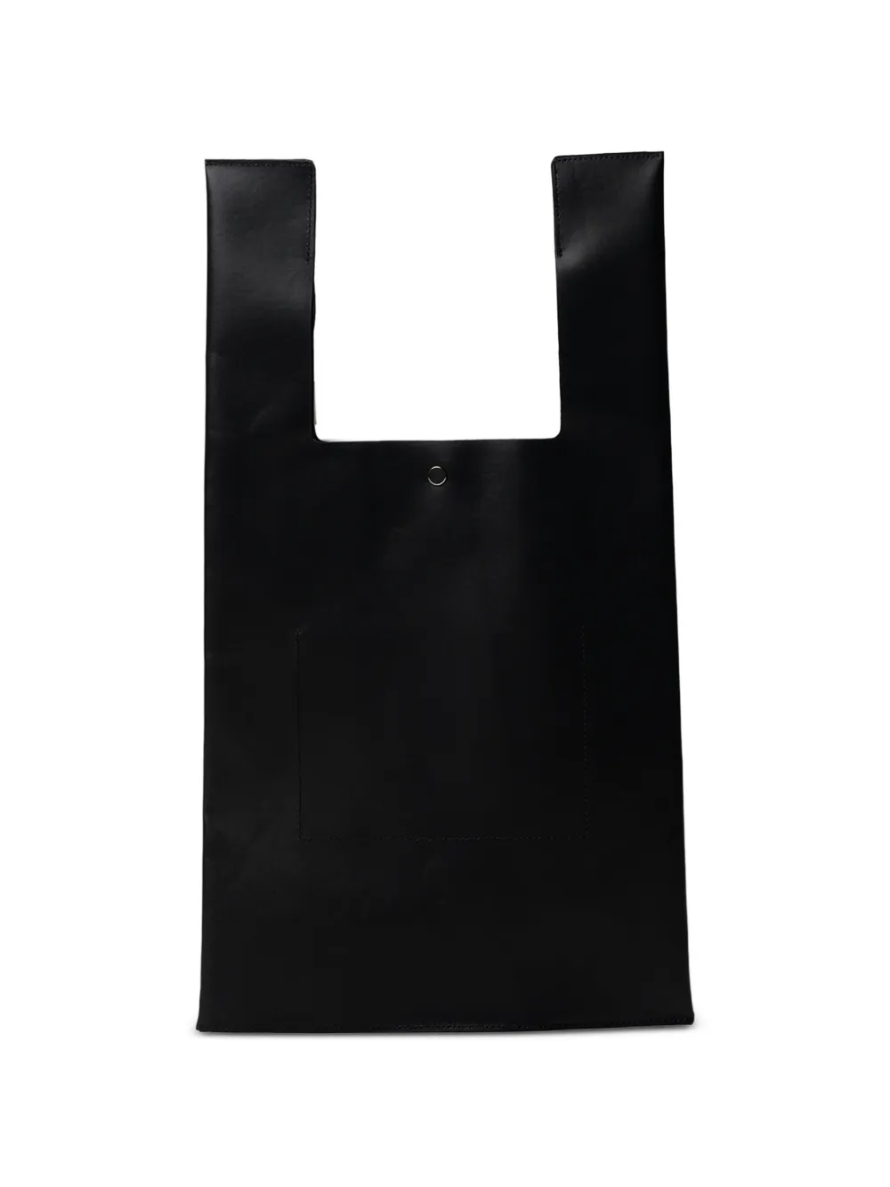 Maison MIHARA YASUHIRO Video Rental leren shopper met print Zwart