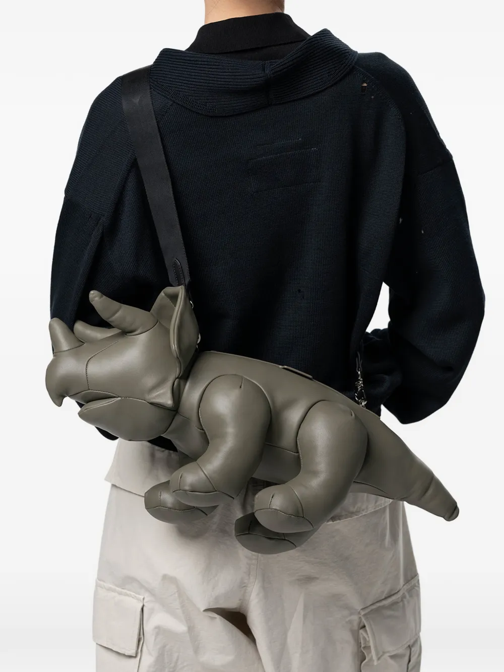 Maison MIHARA YASUHIRO Dolls Triceratops schoudertas Groen