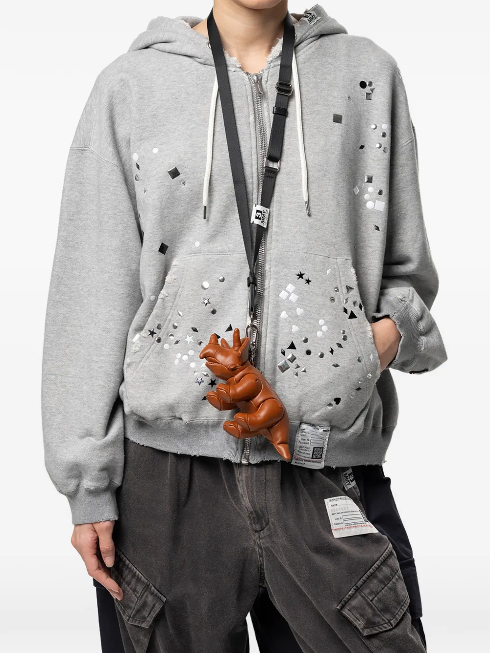 Maison MIHARA YASUHIRO Kleine Dolls Triceratops schoudertas Bruin