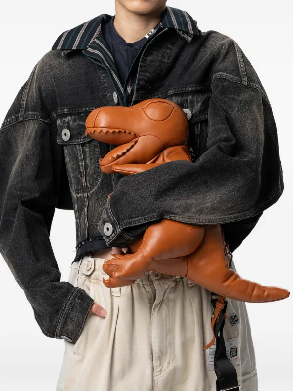 Maison MIHARA YASUHIRO Dolls T-Rex Shoulder Bag | Brown | FARFETCH