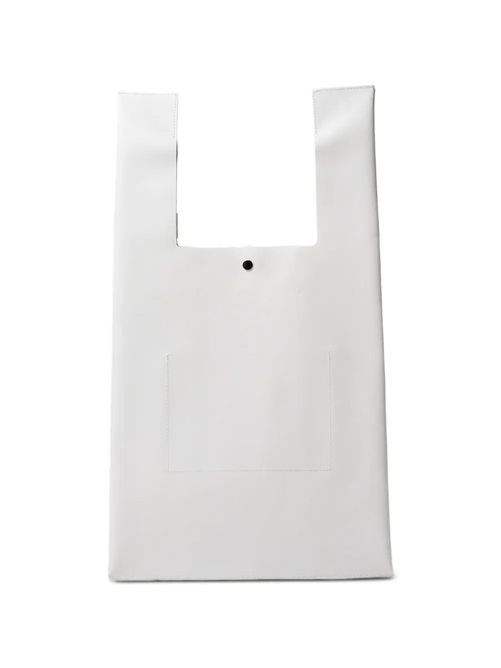 Maison MIHARA YASUHIRO Leren shopper met kattenprint Wit