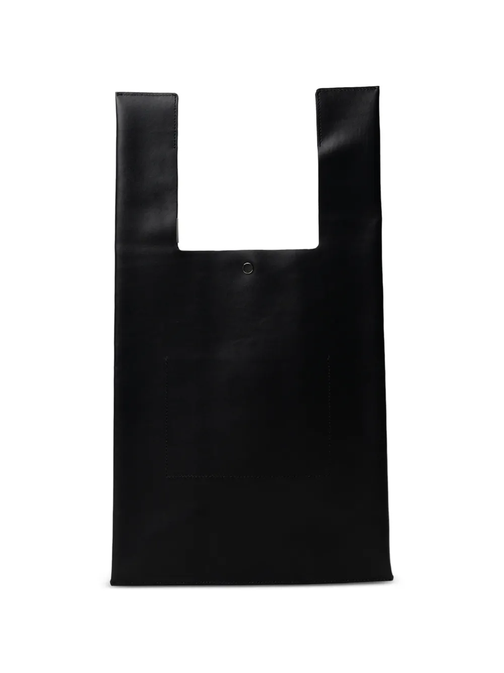 Maison MIHARA YASUHIRO Leren shopper met kattenprint Zwart