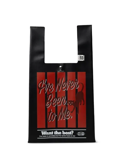 Maison MIHARA YASUHIRO cat-print leather tote bag