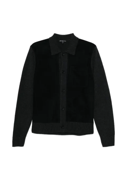 James Perse patch pocket panelled cardigan
