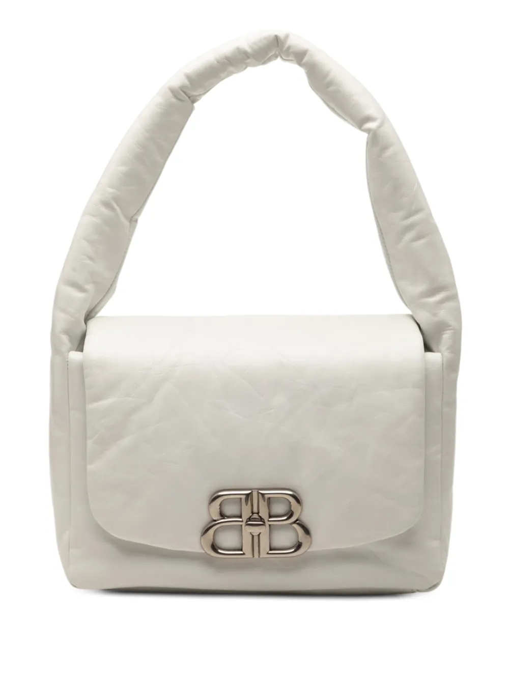 Balenciaga Pre-Owned 2011 Small Calfskin Monaco Sling shoulder bag - Bianco