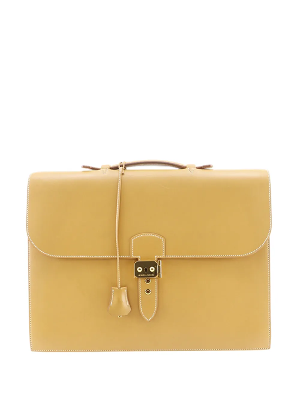 Hermès Pre-Owned 1999 Barenia Sac a Depeches 38 business bag - Yellow