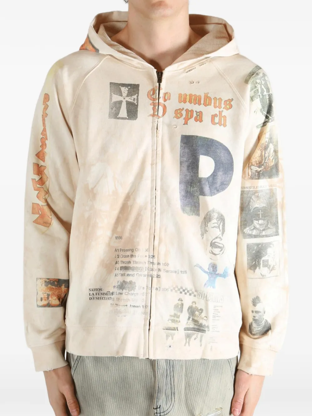  Saitos Sudadera Long Live Rock Con Capucha - Neutro 