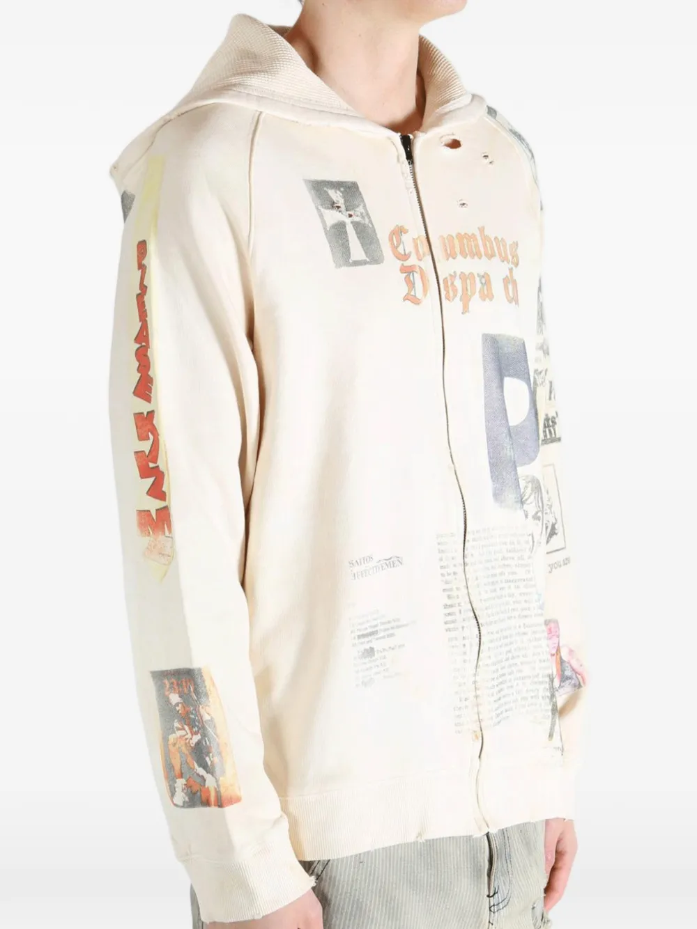  Saitos Sudadera Long Live Rock Con Capucha - Neutro 