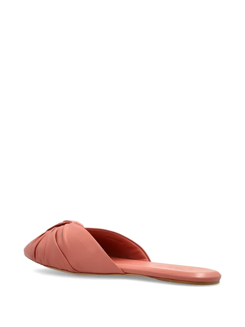 Chloé Suzie knotted leather slides Roze