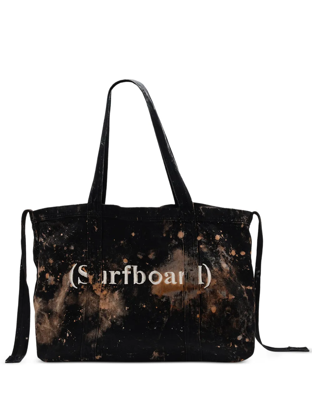 Stockholm Surfboard Club logo-embroidered tie-dye tote bag - Nero