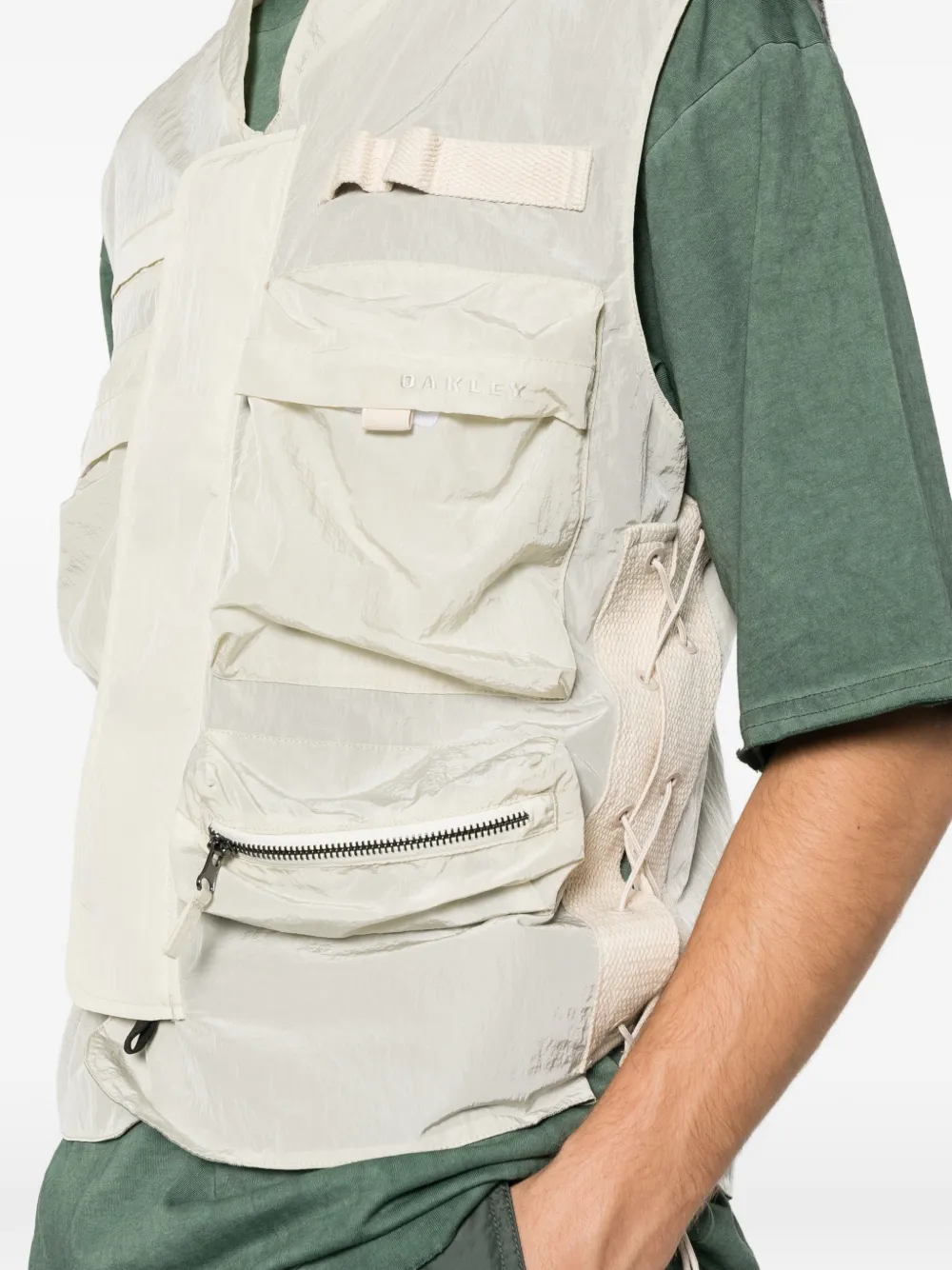 Oakley Bodywarmer met meerdere zakken Beige