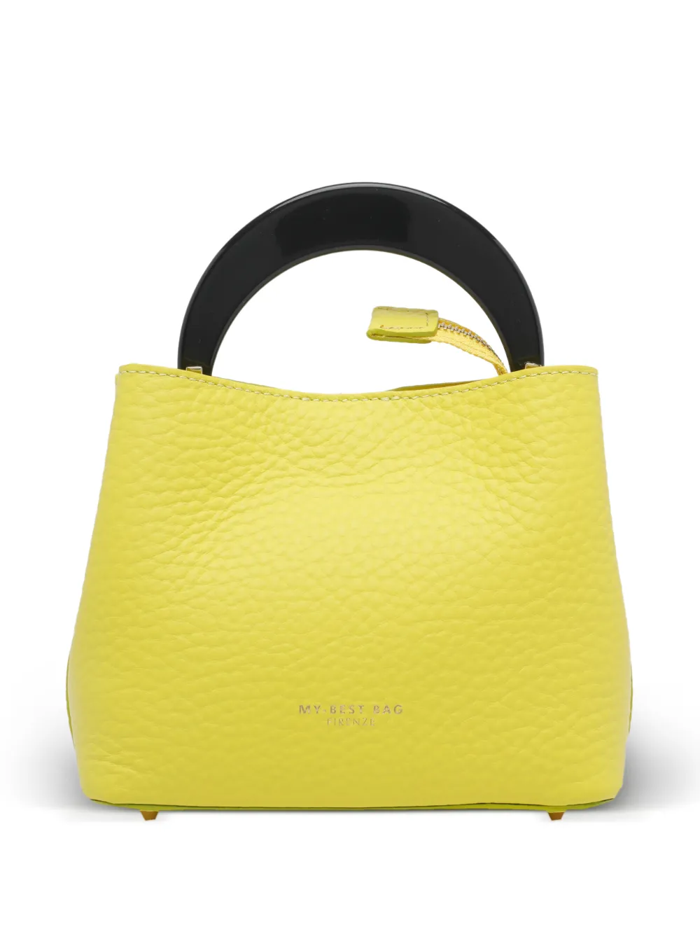 MY BEST BAG Smile leather tote bag - Giallo