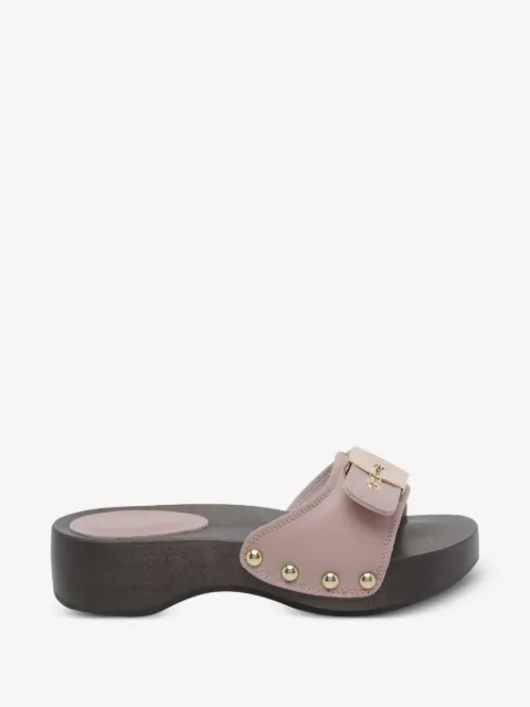 Scholl Pescura Heel Sr leather sandals