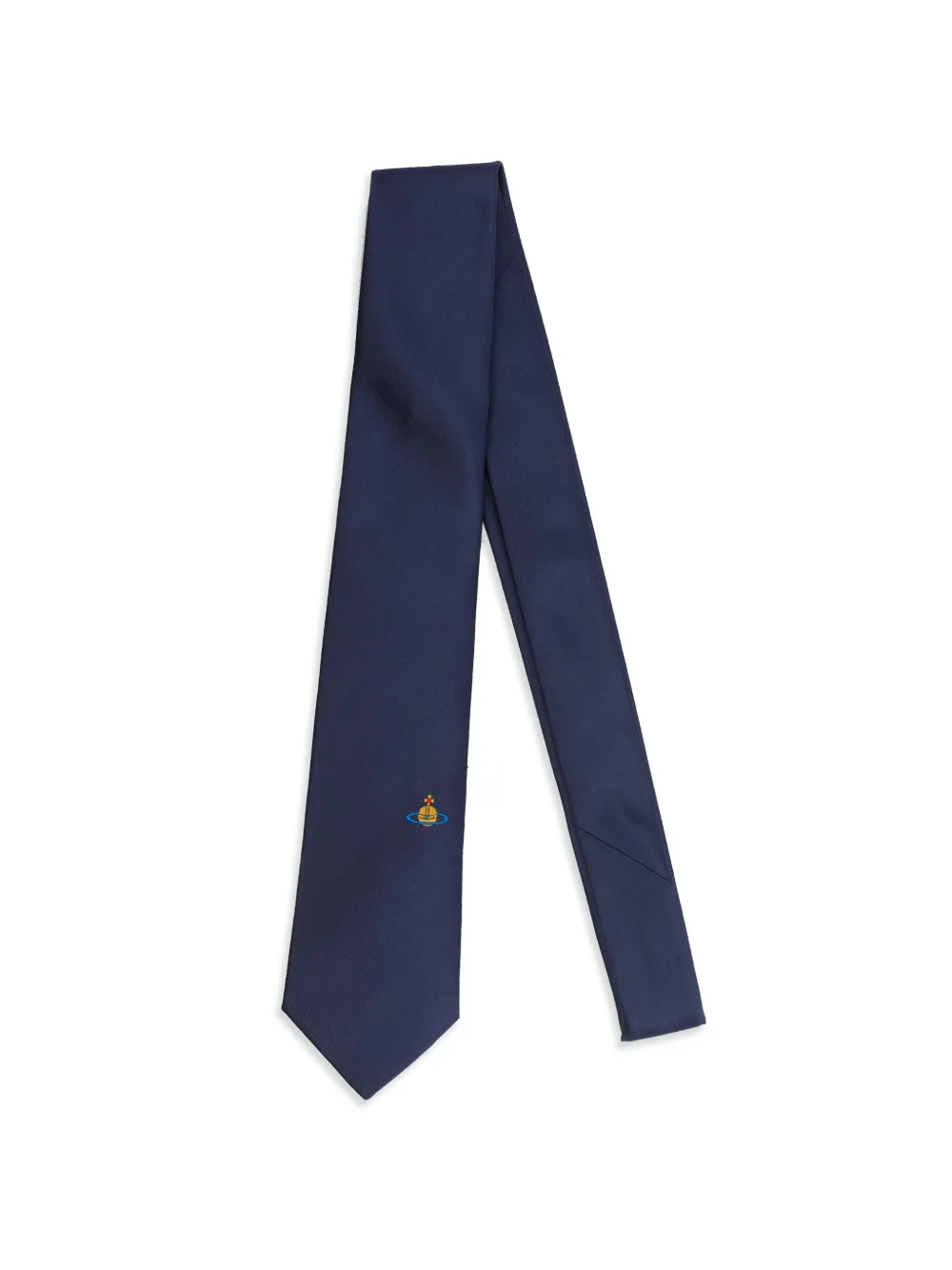 Vivienne Westwood Orb-embroidered tie - Blau