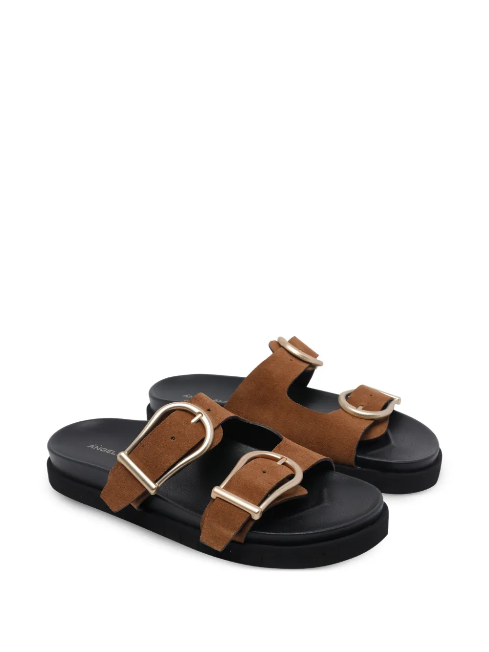 ANGEL ALARCON buckle-fastening suede sandals Bruin