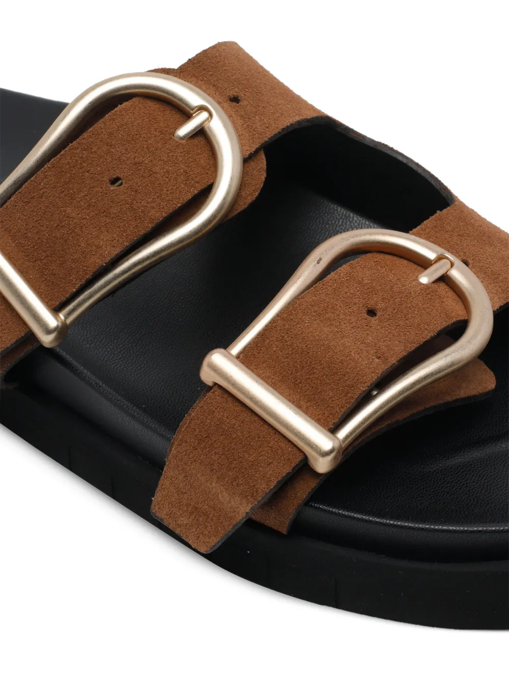 ANGEL ALARCON buckle-fastening suede sandals Bruin