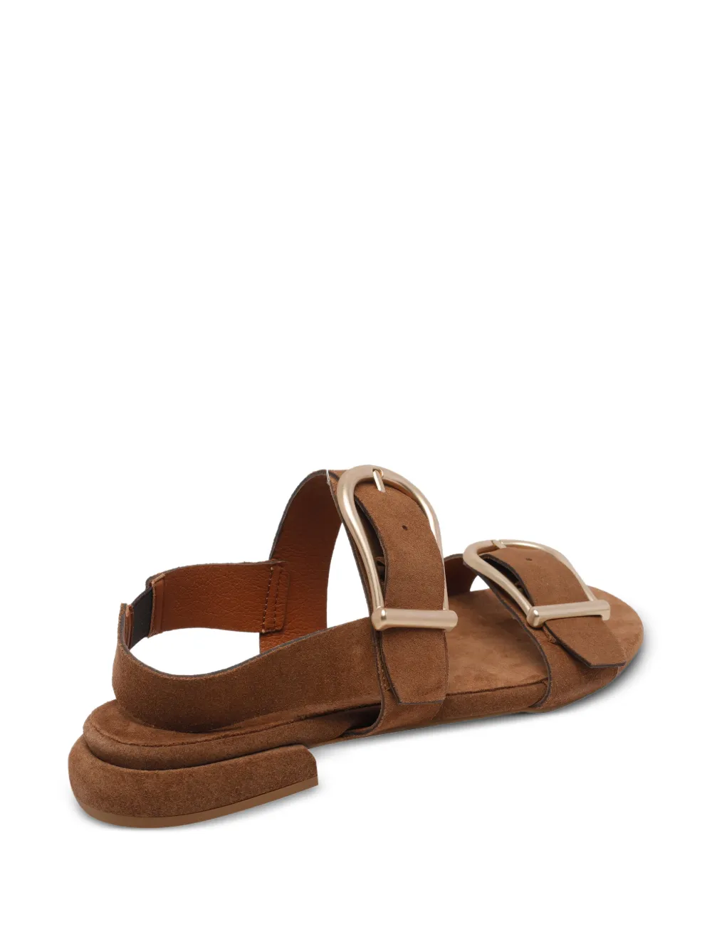 ANGEL ALARCON buckle-fastening suede sandals Bruin