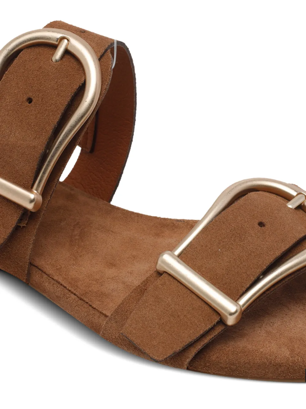 ANGEL ALARCON buckle-fastening suede sandals Bruin