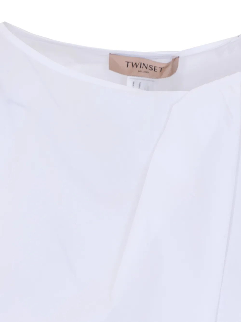 TWINSET Gedrapeerde mouwloze top Wit