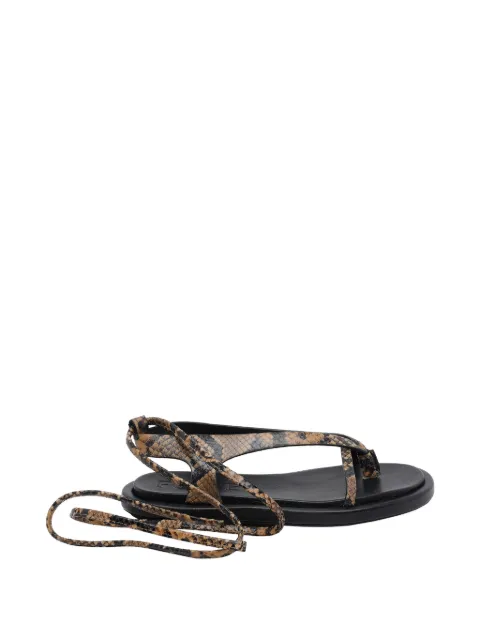 POEVE Flavia snakeskin-effect sandals