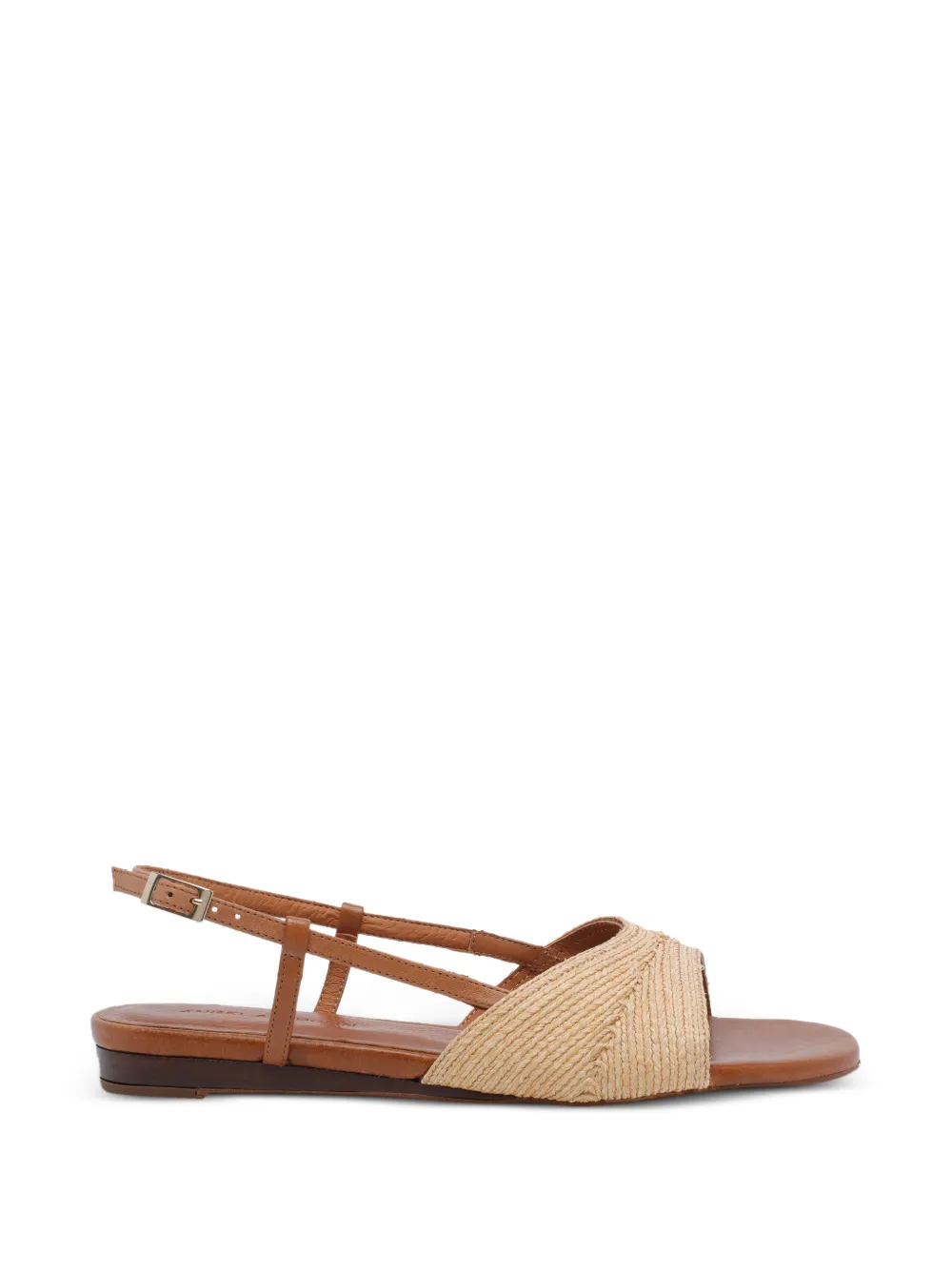 ANGEL ALARCON woven-strap buckle-fastening sandals - Marrone