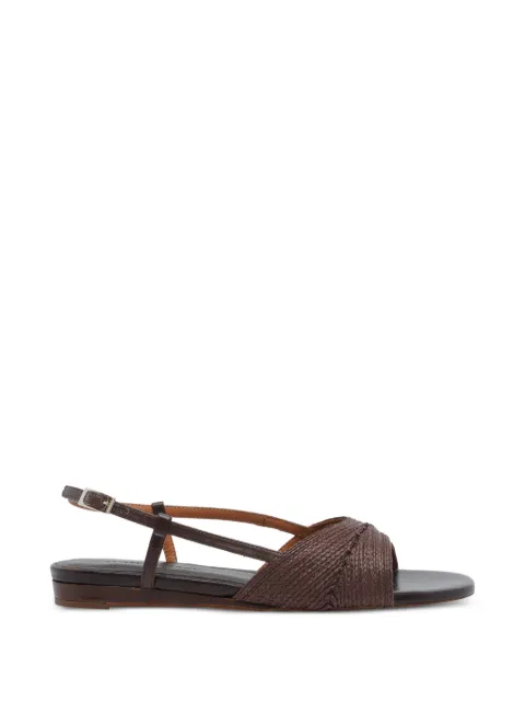 ANGEL ALARCON vævede Angel Alarcon sandaler i læder