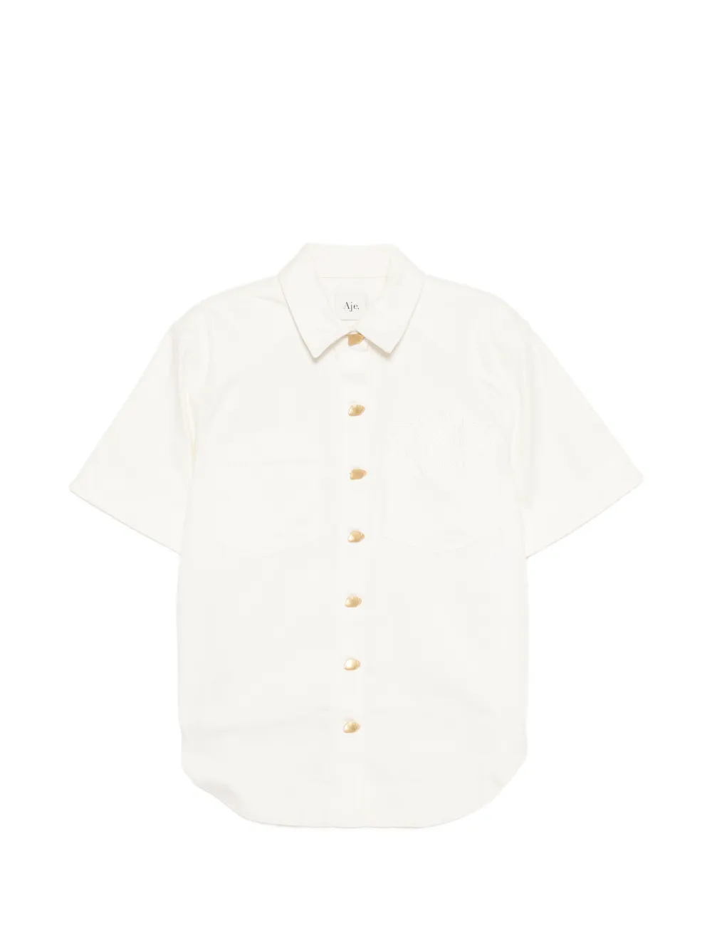 Aje Halo embroidered shirt - Toni neutri