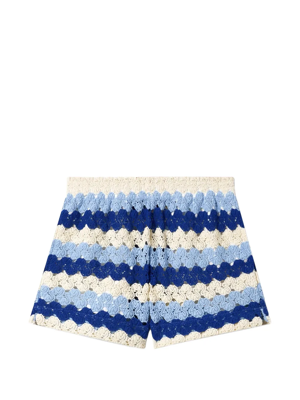 MC2 Saint Barth Meave gehaakte shorts Blauw