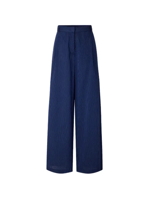Sessùn Calça Provencia com padronagem risca de giz