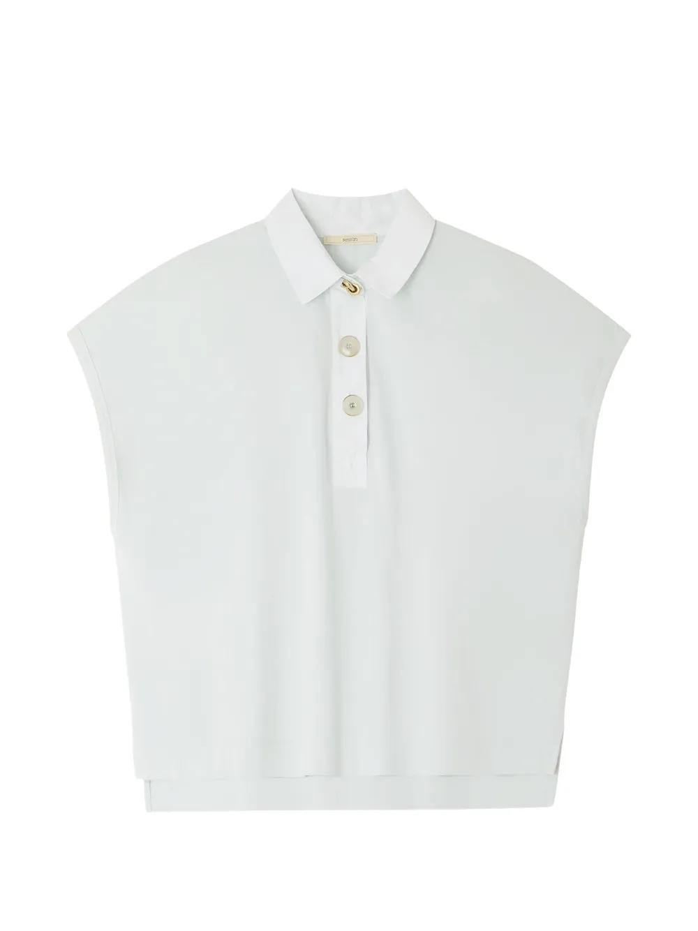 Sessùn Emiliano sleeveless polo top - Blu