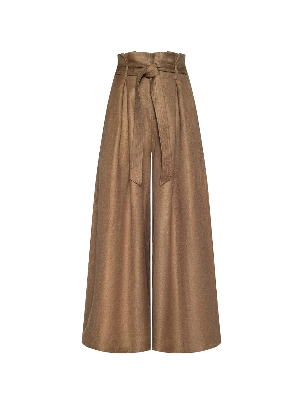 L'Agence Lowen belted palazzo pants - Marrone