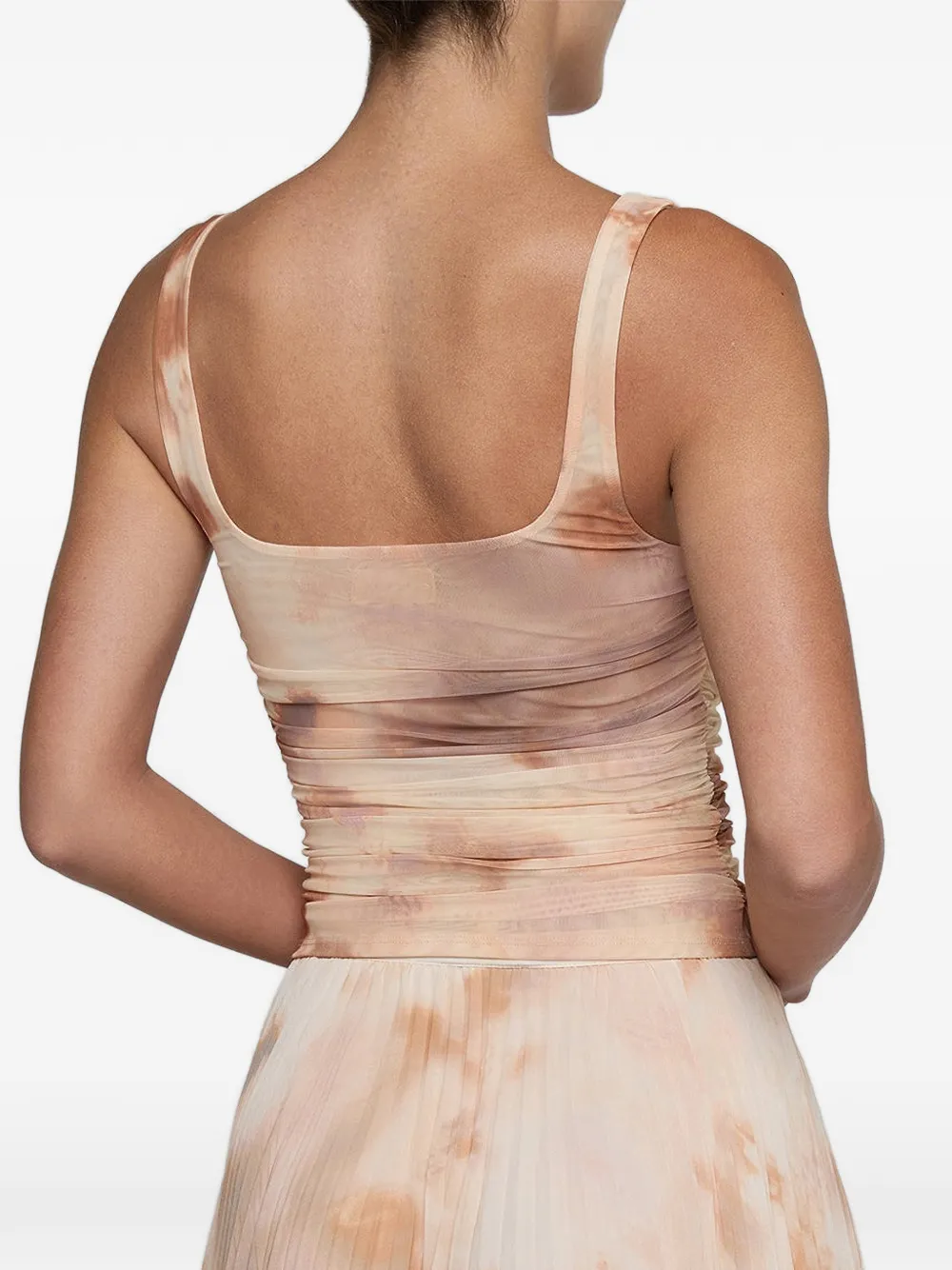 L'Agence Rasha gelaagde tanktop Beige