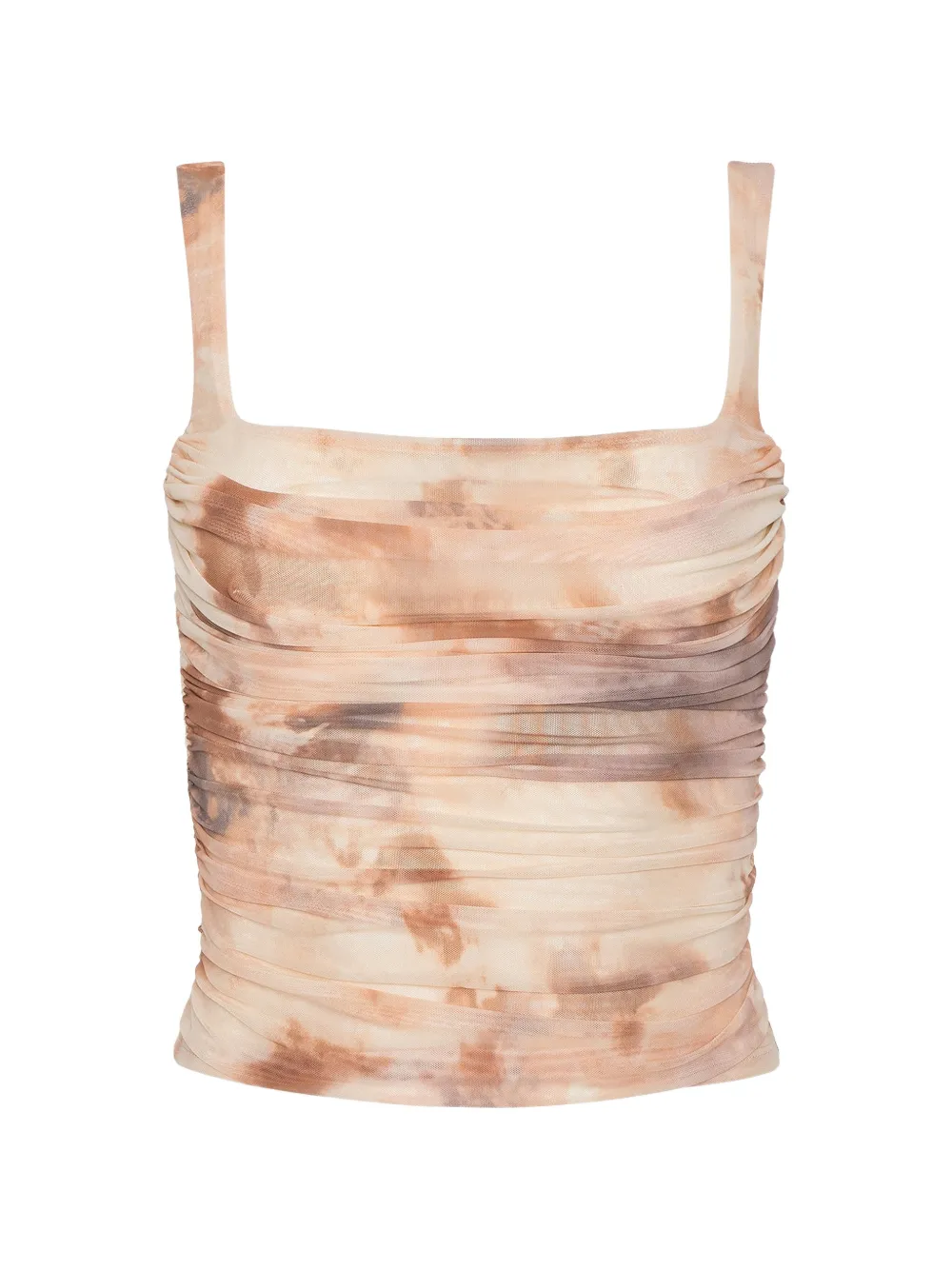L'Agence Rasha shirred tank top - Toni neutri