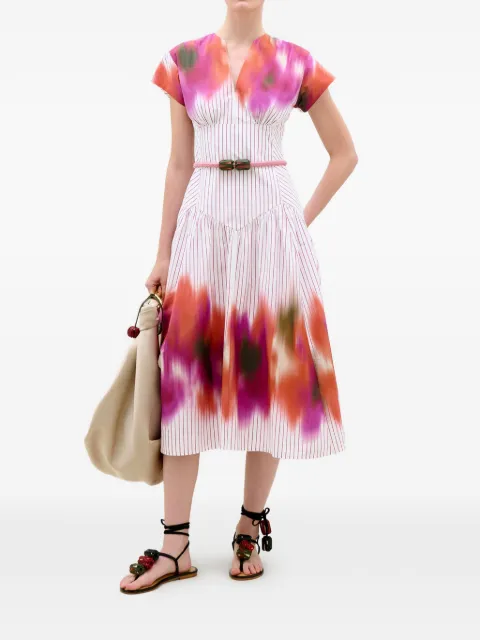 Silvia Tcherassi Antia striped-print dress