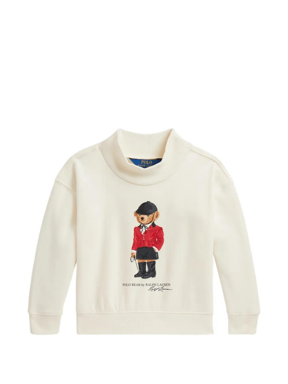 POLO RALPH LAUREN KIDS Polo Bear mock-neck sweatshirt - Toni neutri