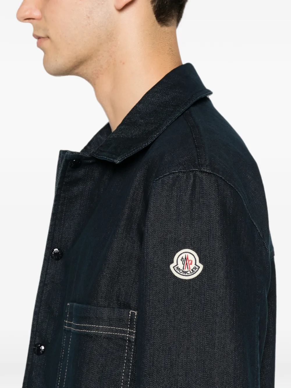 Moncler Haderu jack met logopatch Blauw