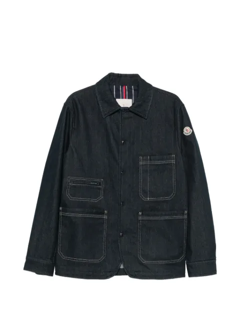 Moncler patch-pocket denim jacket