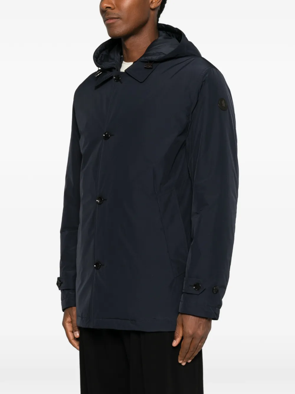 Moncler Evrine parka met capuchon Blauw
