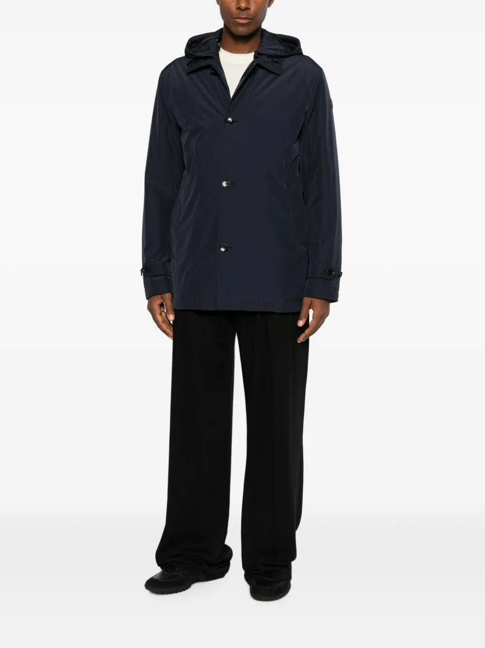 Moncler Evrine parka met capuchon Blauw