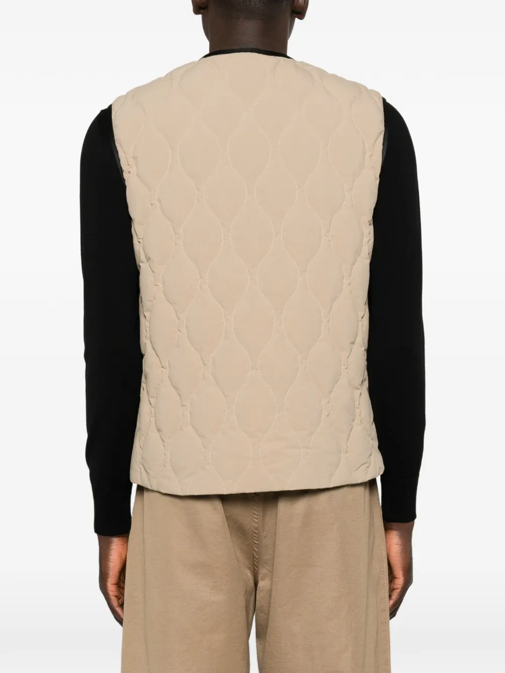 Moncler Arapot quilted vest Beige