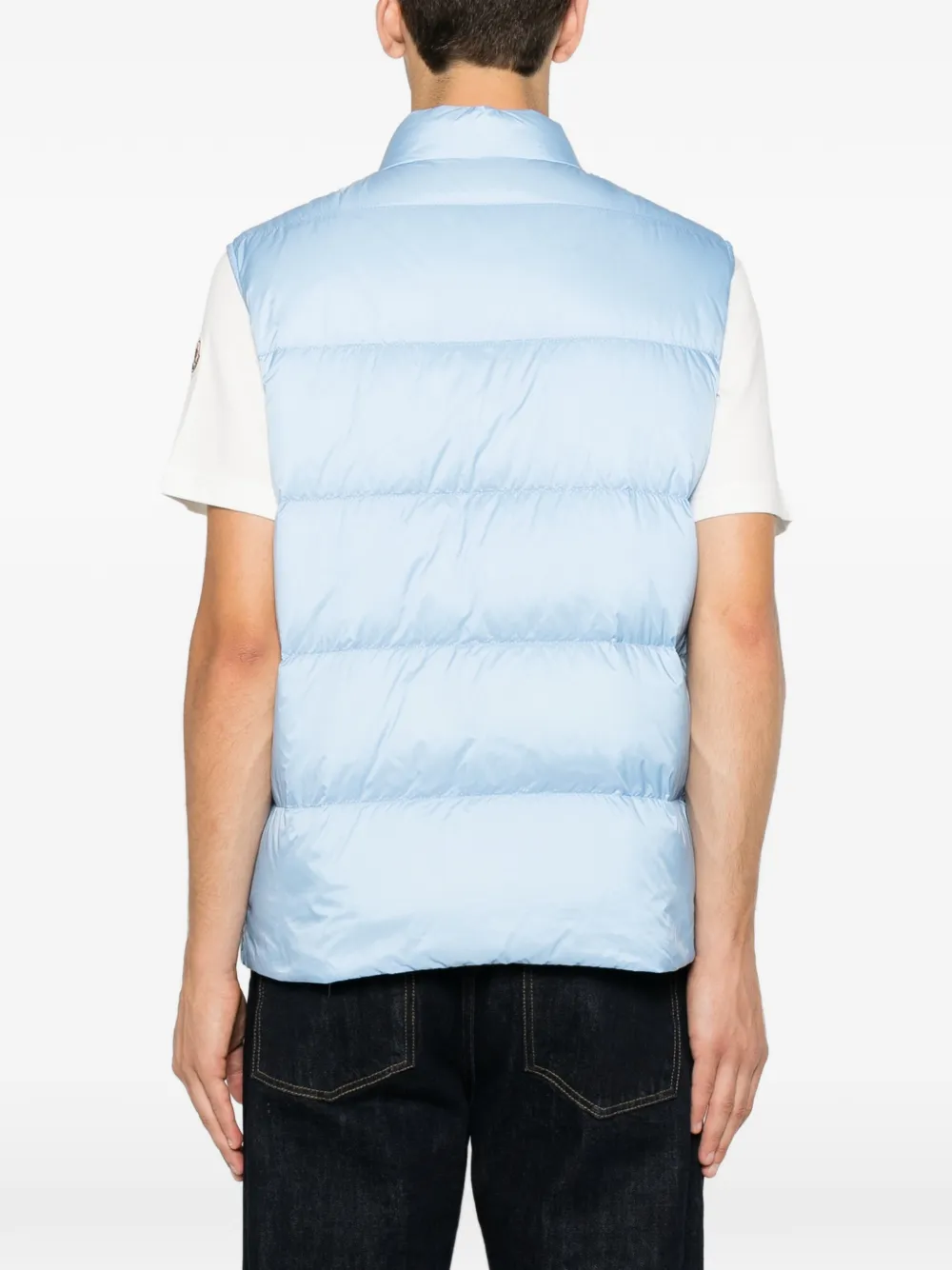 Moncler Bodywarmer met logopatch Blauw