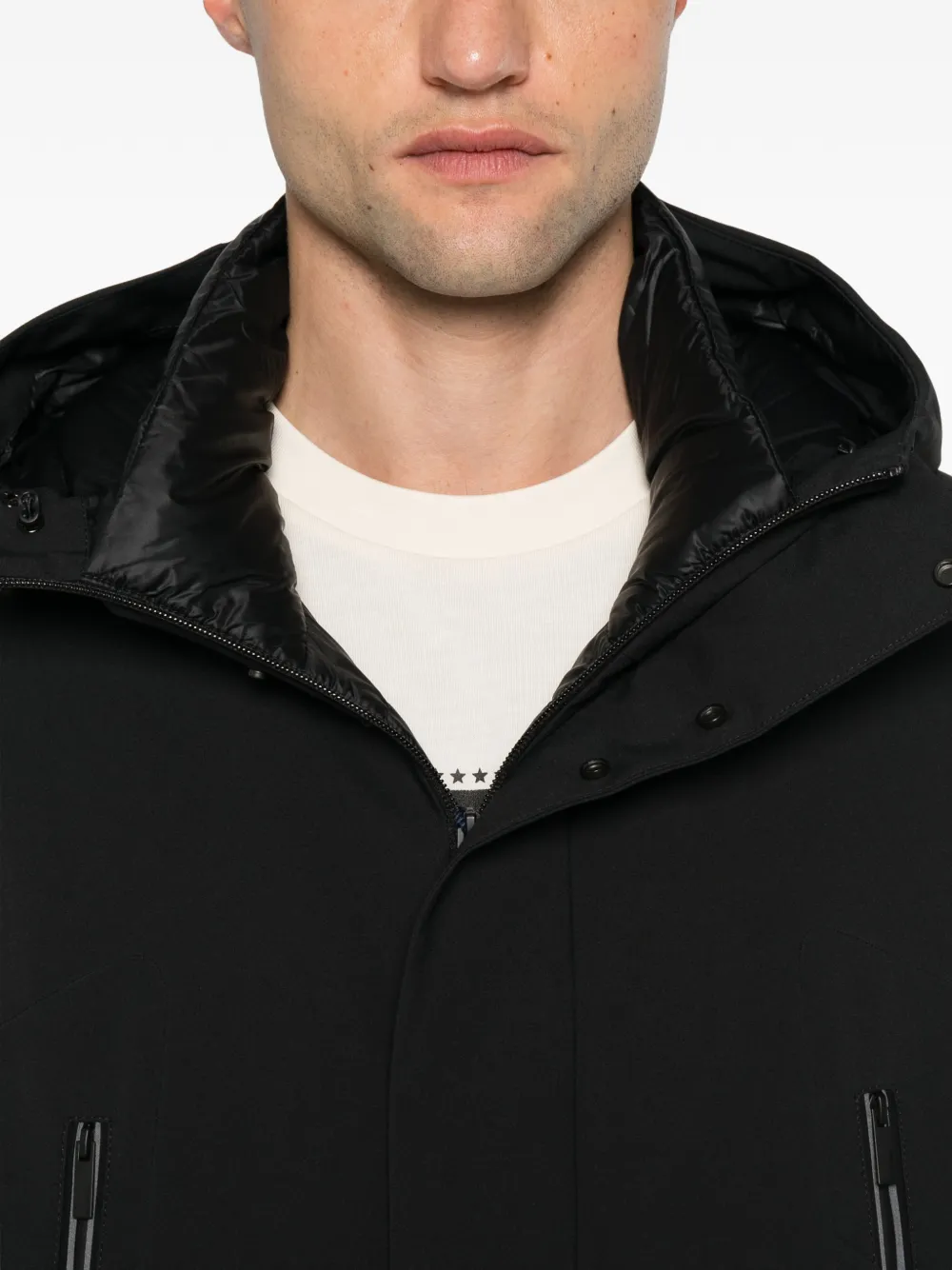 Moncler Parka met capuchon Zwart
