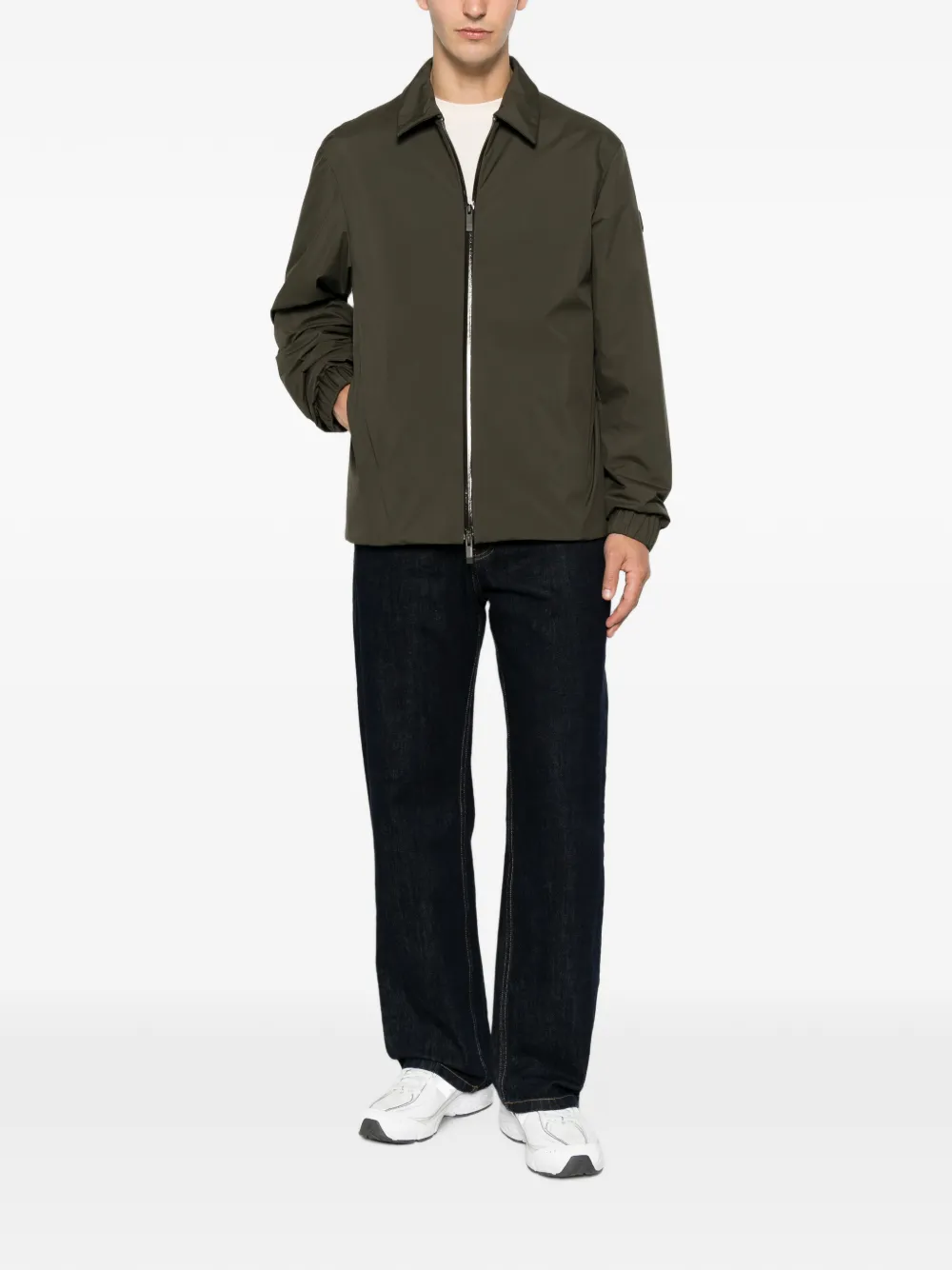 Moncler Jack met print Groen