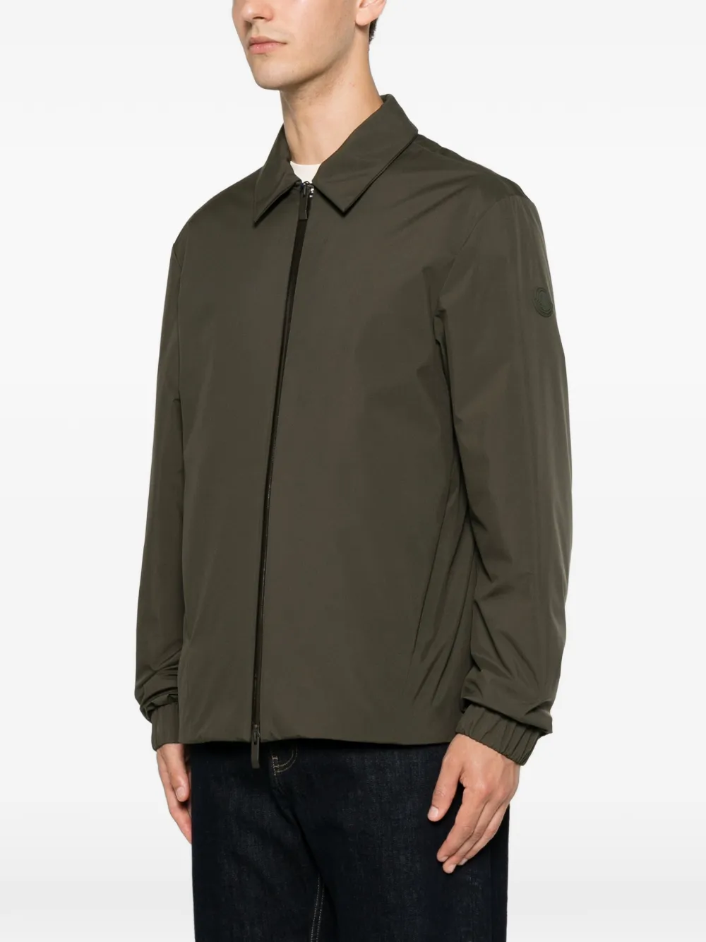 Moncler Jack met print Groen