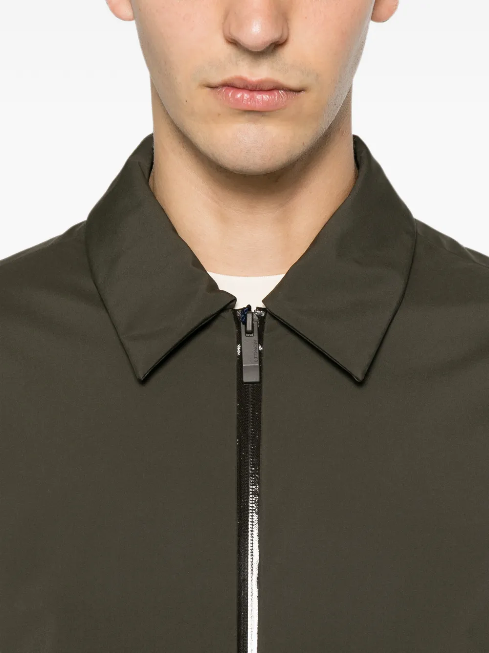 Moncler Jack met print Groen