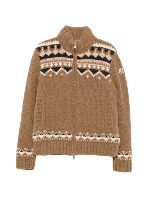 Moncler fair-isle padded jacket
