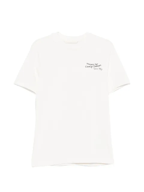 Moncler Camiseta mangas curtas com estampa de logo