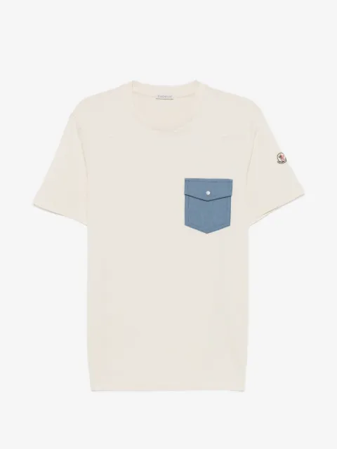 Moncler denim chest-pocket T-shirt